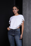 Blusa Ojillos Metalicos