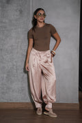 Satinado Jogger Beige