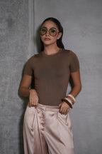 Satinado Jogger Beige