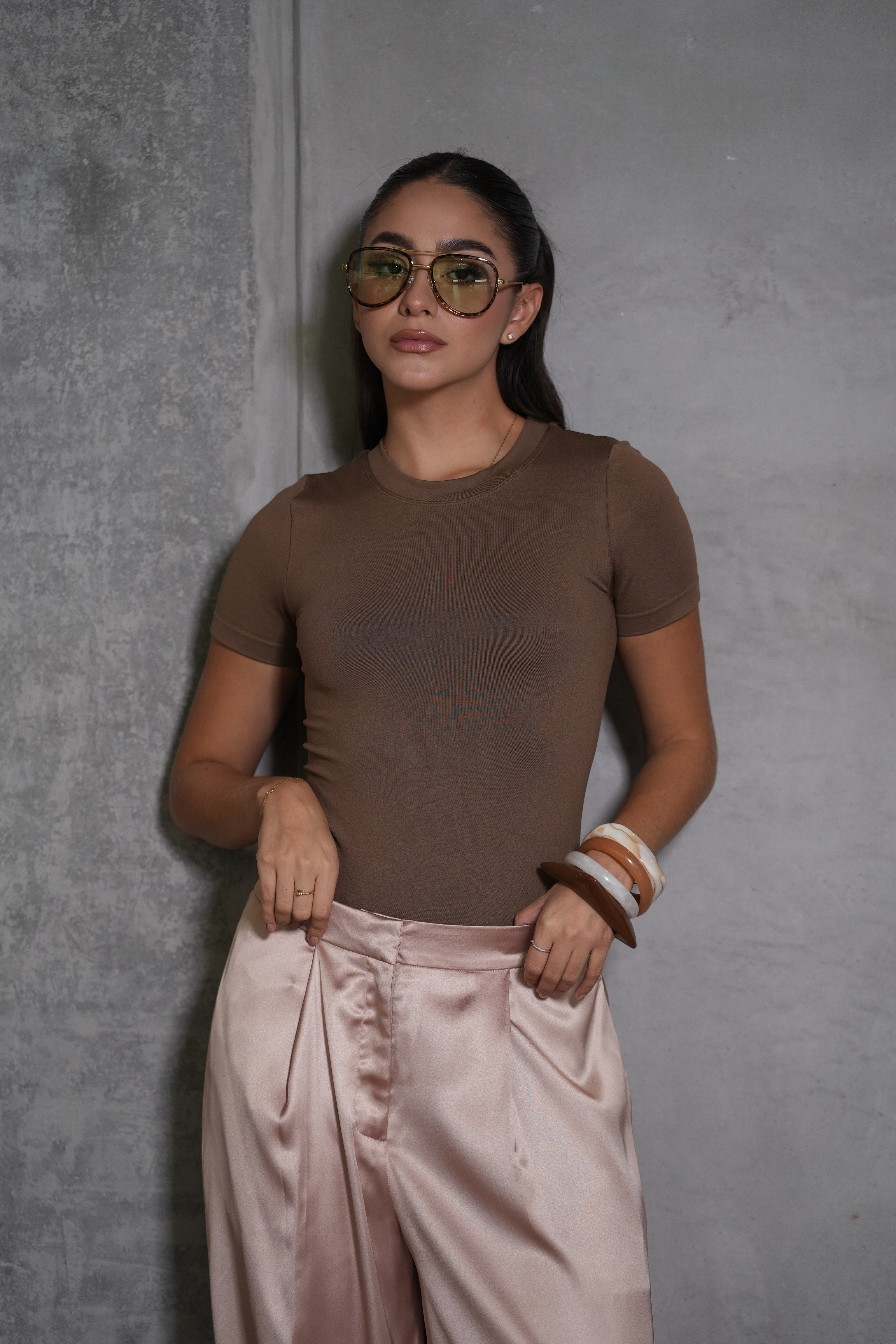 Satinado Jogger Beige
