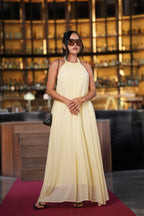 Vestido Largo Aura Amarillo
