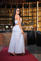 Set Celeste Tejido