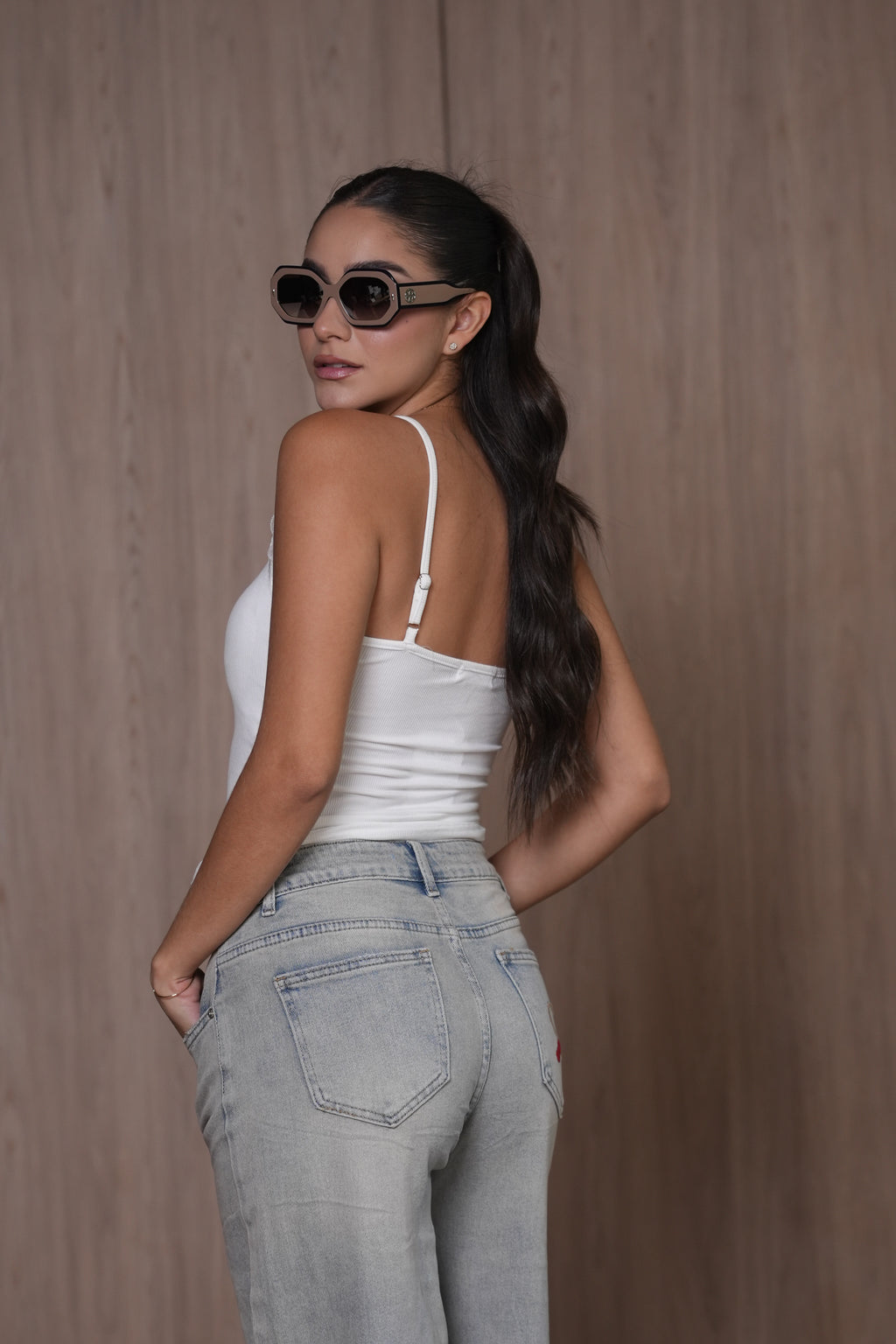 Pantalón denim claro