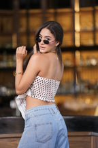 Blusa Pañuelo strapless