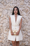 Vestido Blazer Marfil