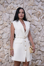 Vestido Blazer Marfil