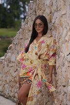 Kimono Estampado Tropical