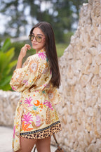 Kimono Estampado Tropical