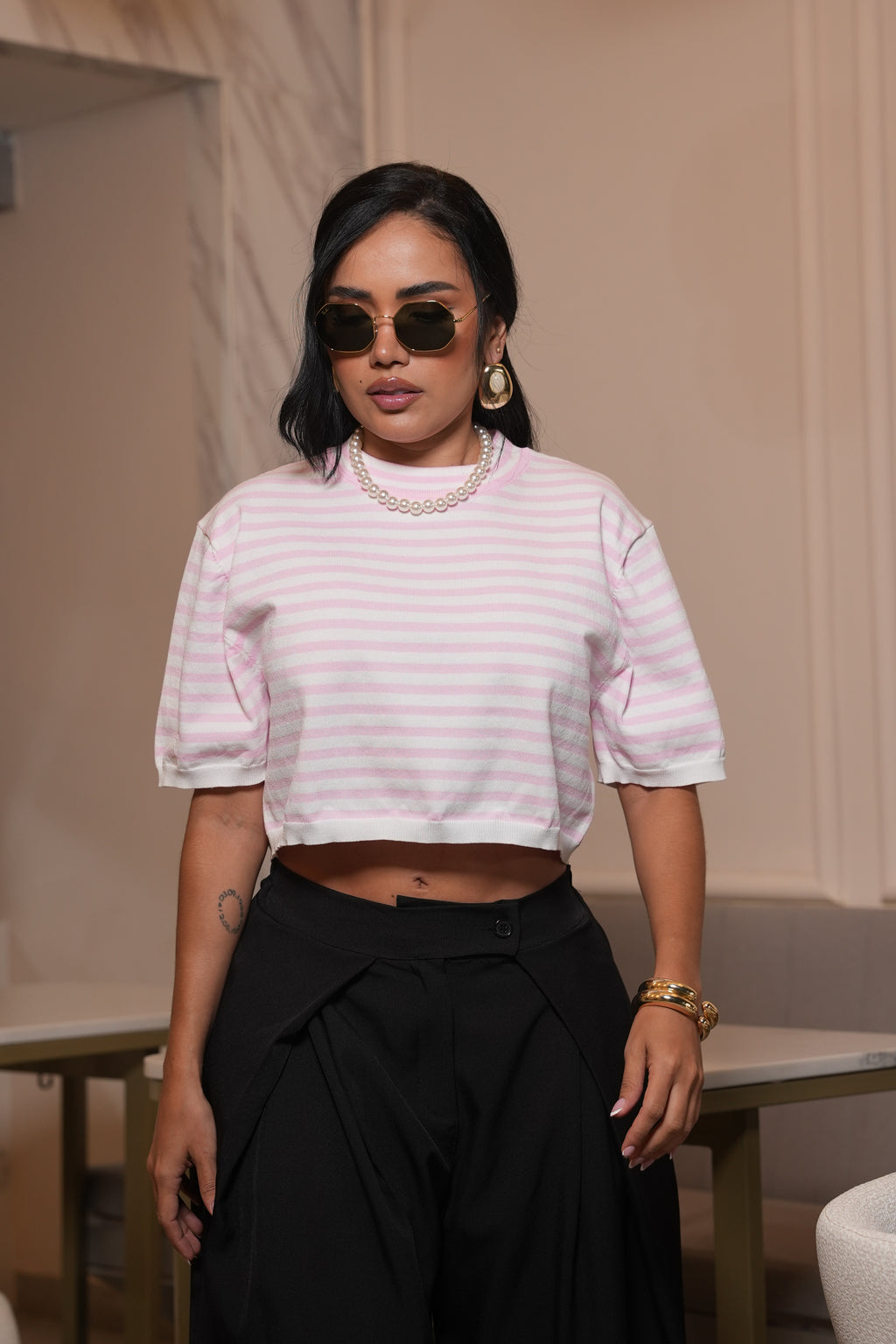 Blusa raya azul- rosada