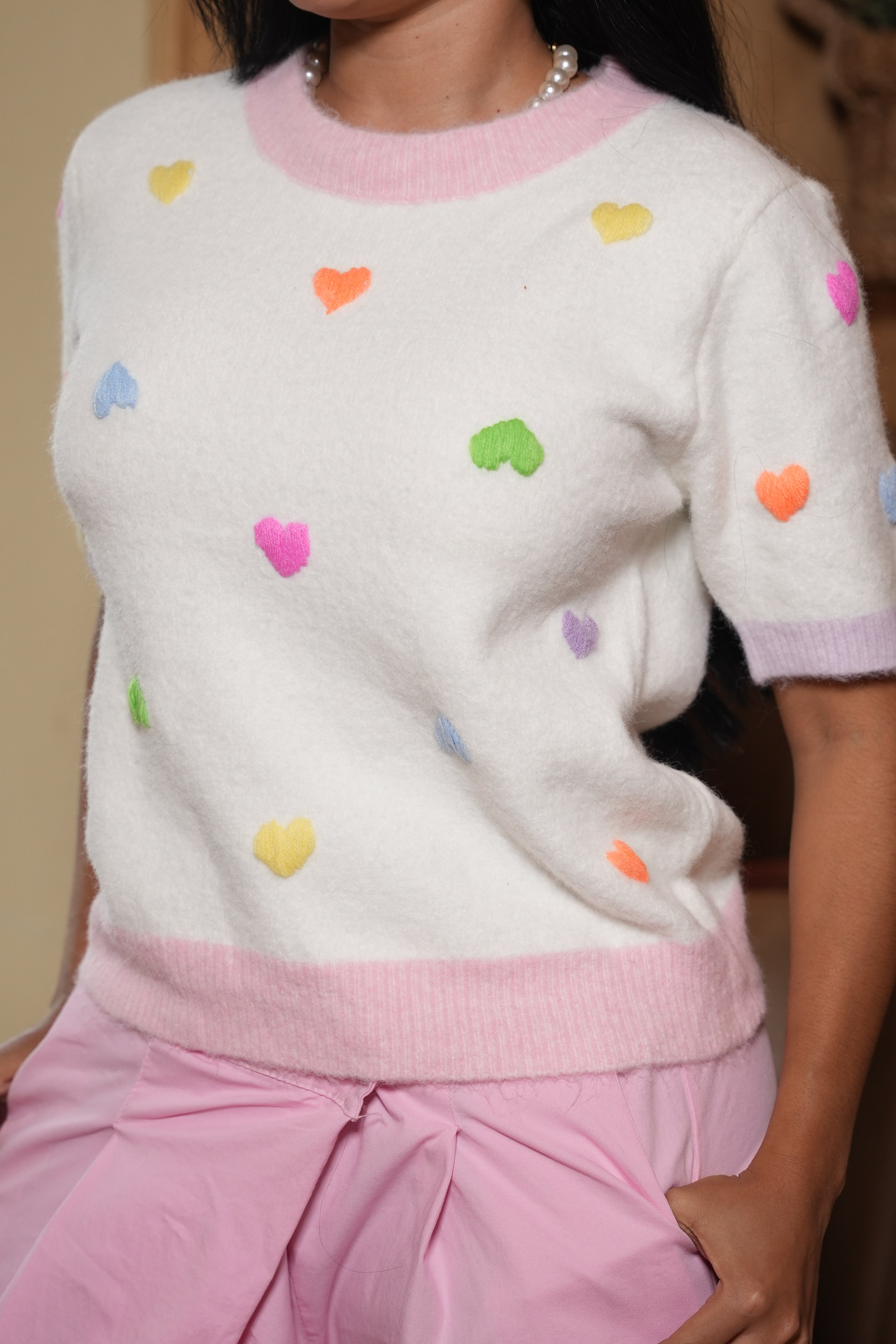 Blusa Corazones De Colores