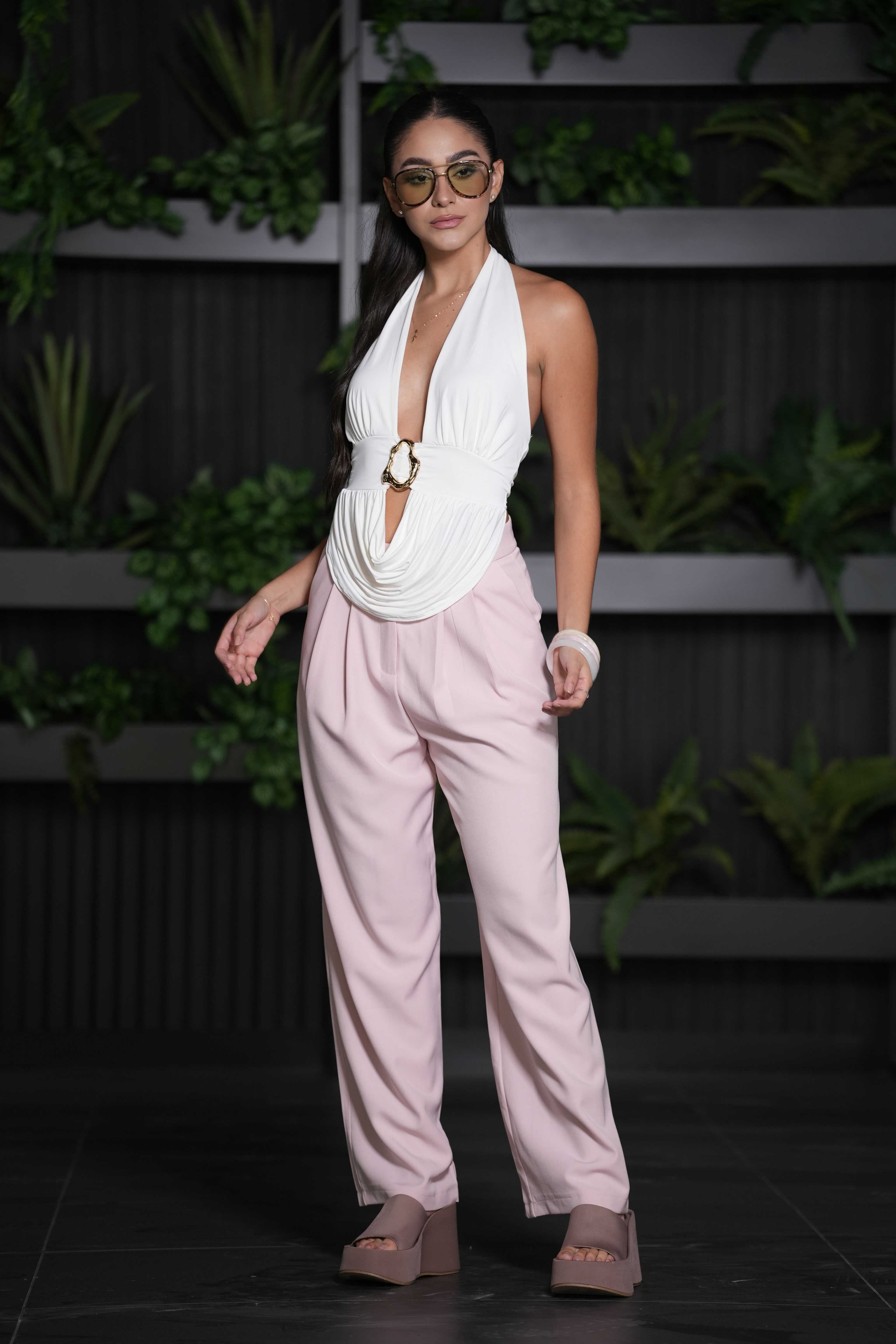 Blusa Blanca Aro Dorado