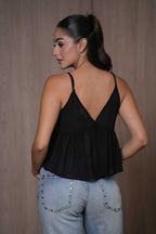Blusa Negra Lentejuelas