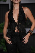 Set De Encaje Negro