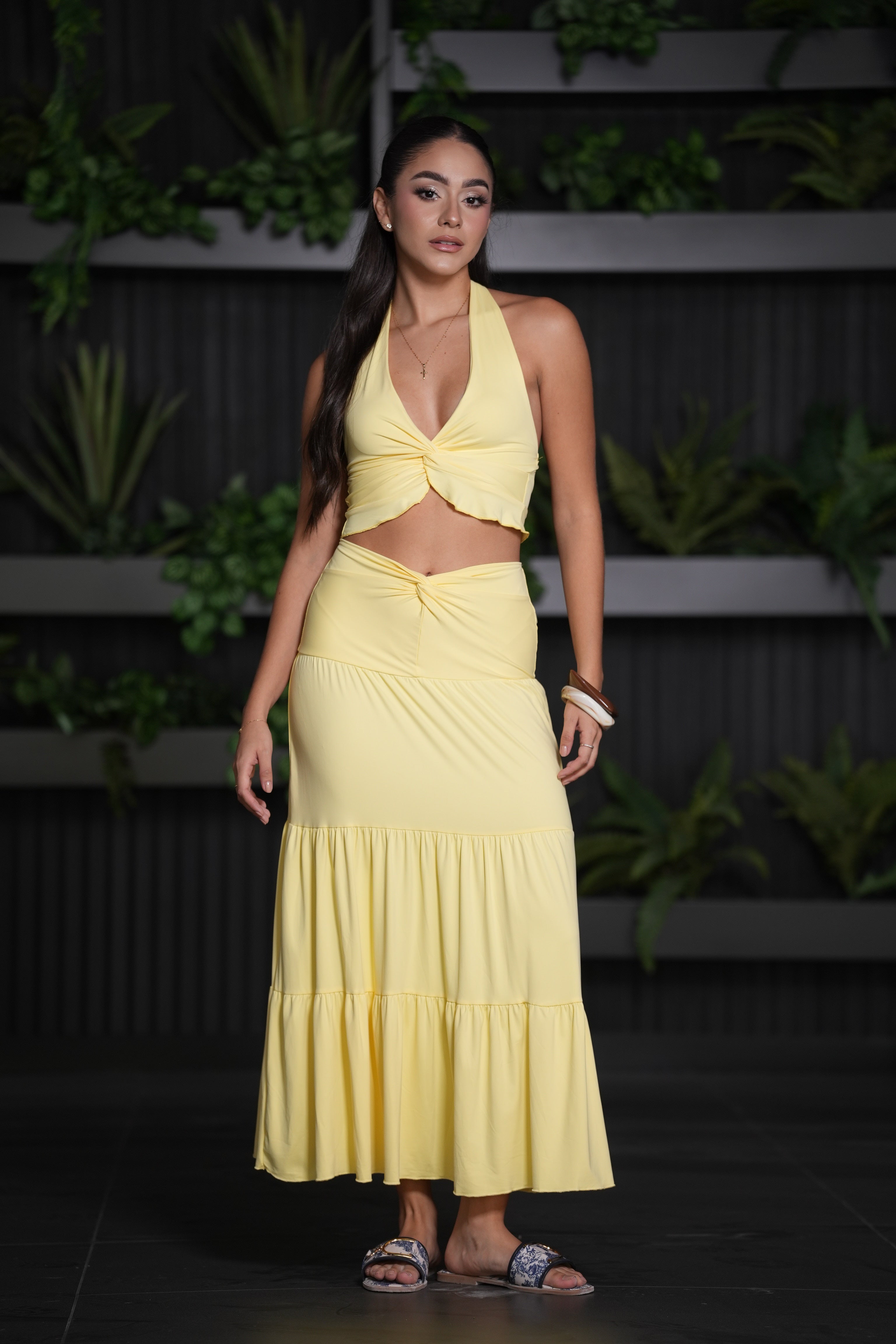 Set falda amarilla