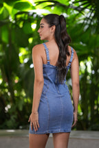 Vestido Denim Azul Claro