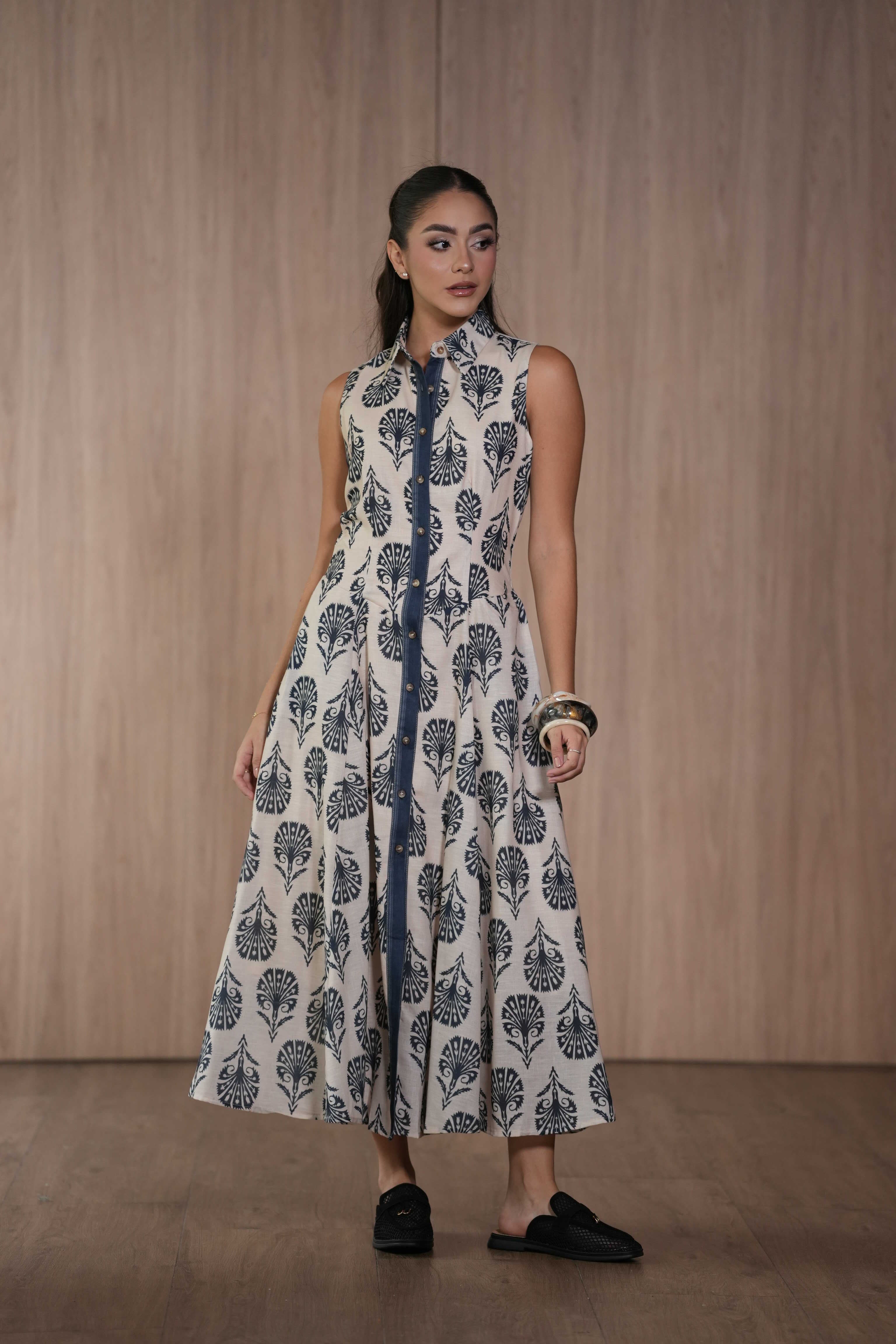 Vestido Midi Estampado