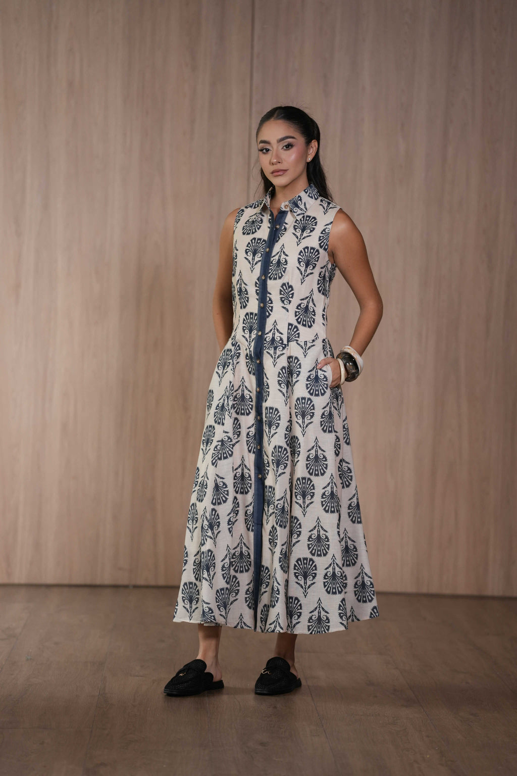 Vestido Midi Estampado