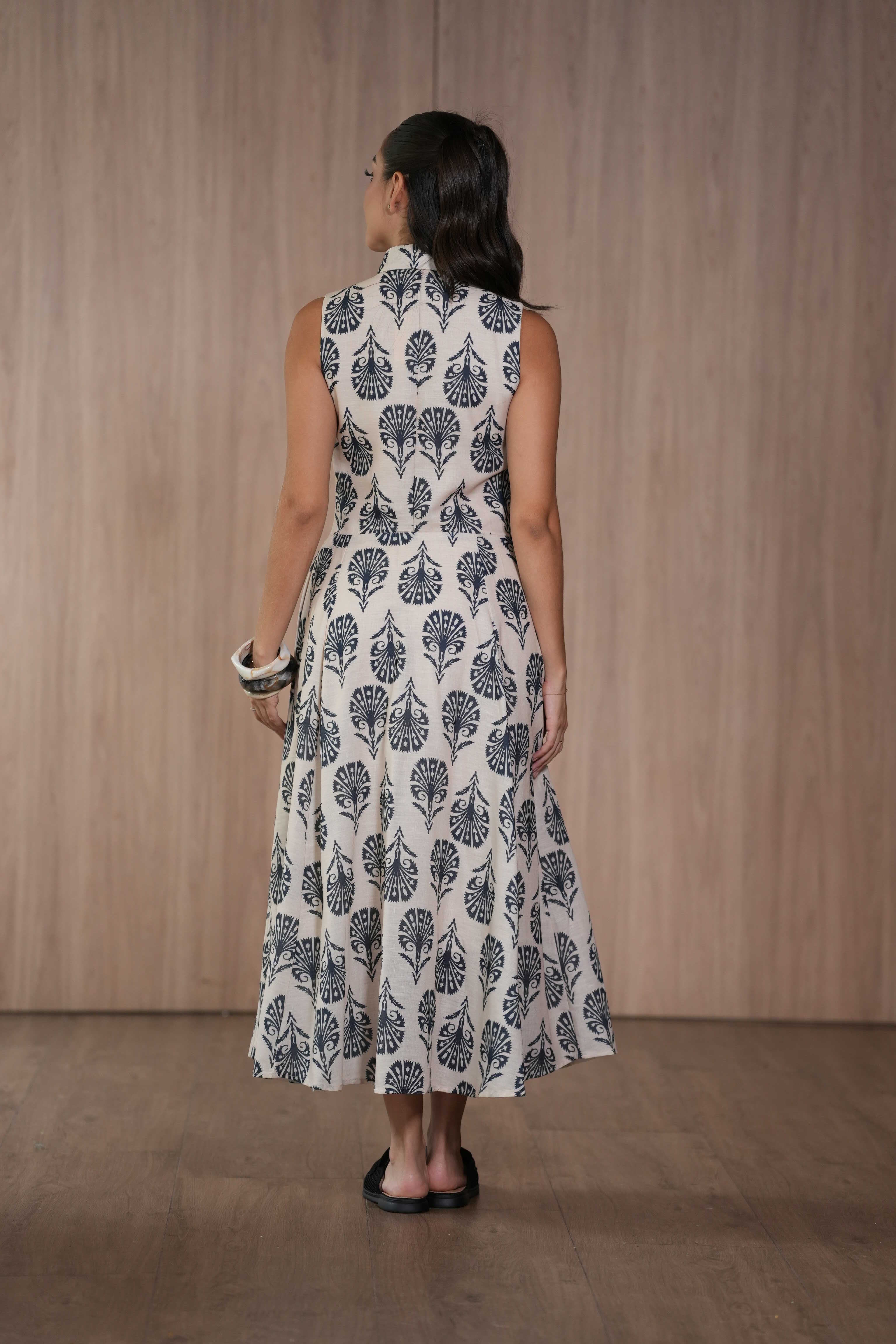 Vestido Midi Estampado