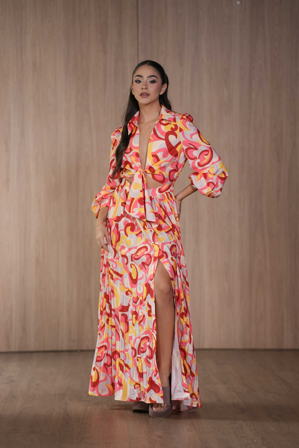 Vestido Vibrante Estampado