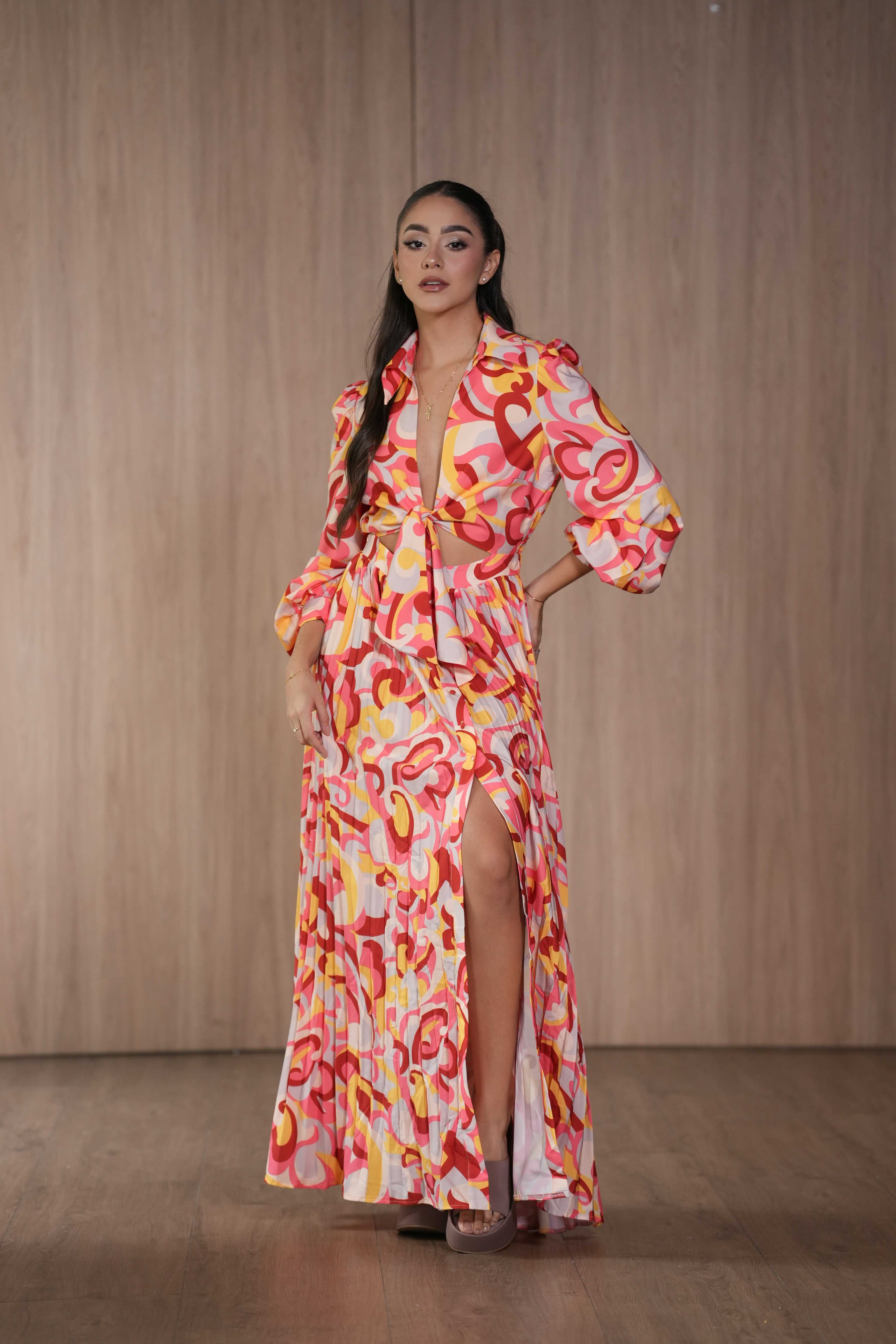 Vestido Vibrante Estampado